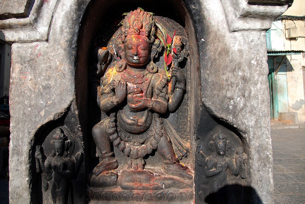 Kathmandu Swayambhunath 37 Mahakala Statue Close Up 